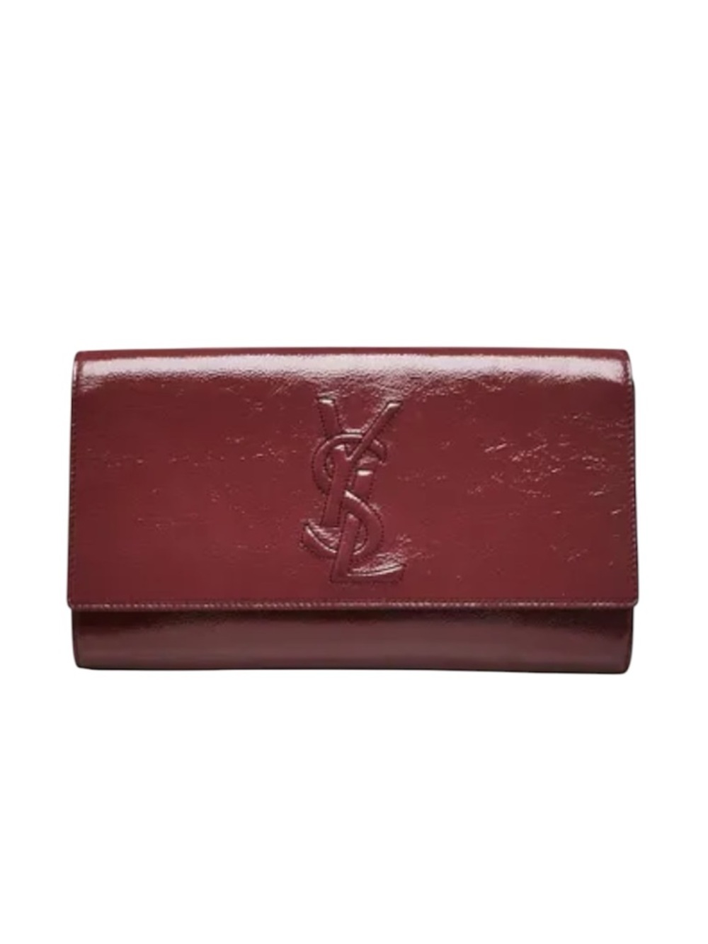 Saint Laurent Patent Leather Belle De Jour Clutch Bag